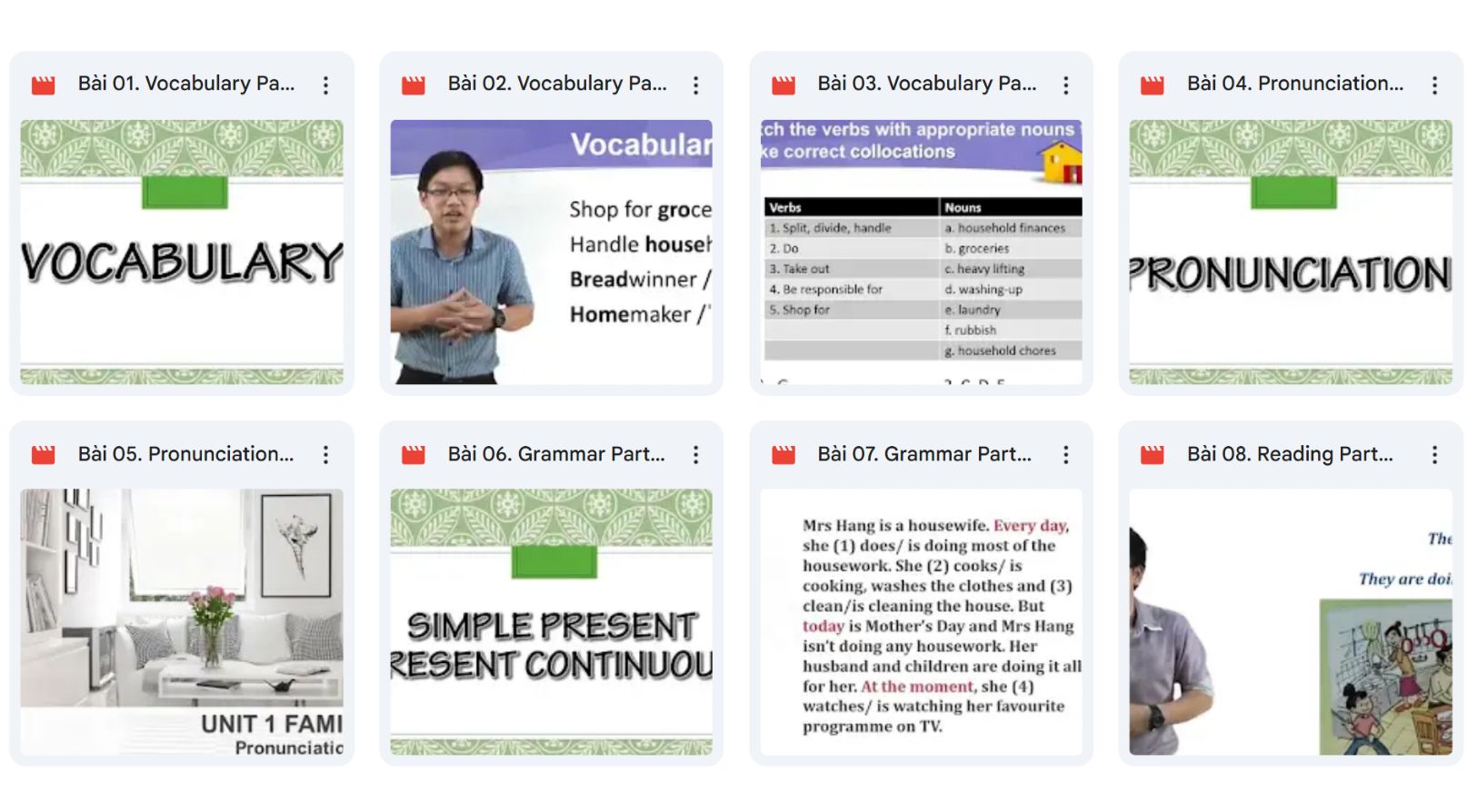 Khóa học giúp bạn học từ vựng, ngữ pháp và bài nghe đọc lớp 10 theo đúng sách giáo khoa